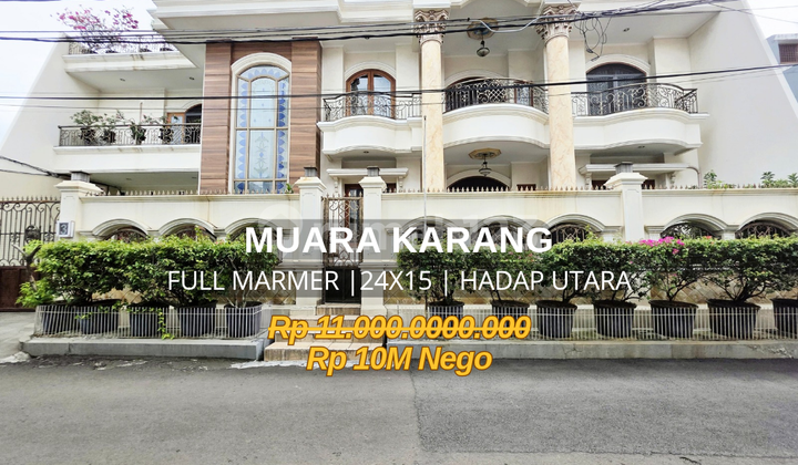 Rumah Mewah Muara Karang Full Marmer 24X15 Hadap Utara