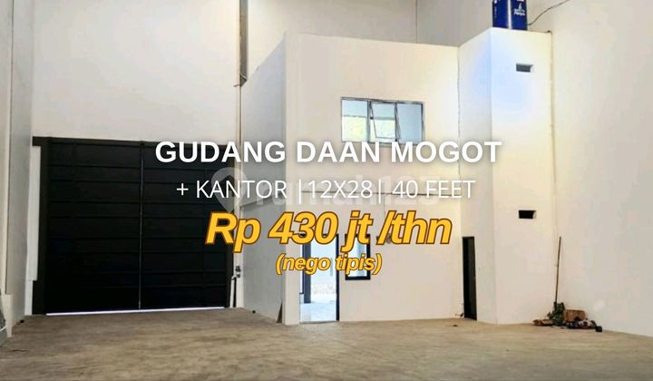 For Rent Warehouse + Office Pbm Warehouse Daan Mogot Road