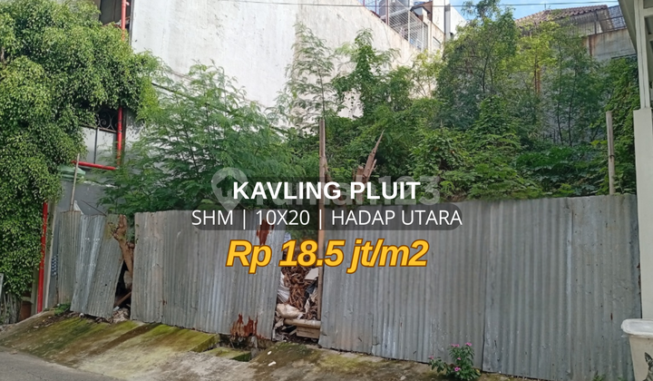 Dibawah Pasaran Kavling Residencial Pluit 10X20 Hadap Utara