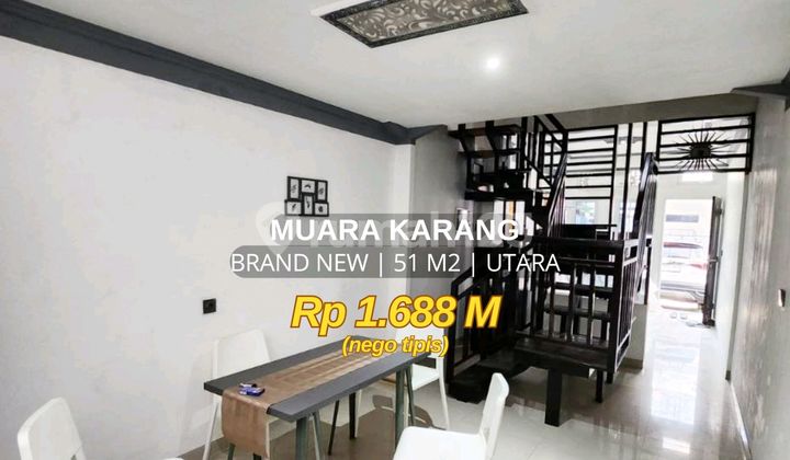 Rumah Brand New Muara Karang 3 Lantai Hadap Utara Rumah Brand New Muara Karang 3 Lantai Hadap Utara