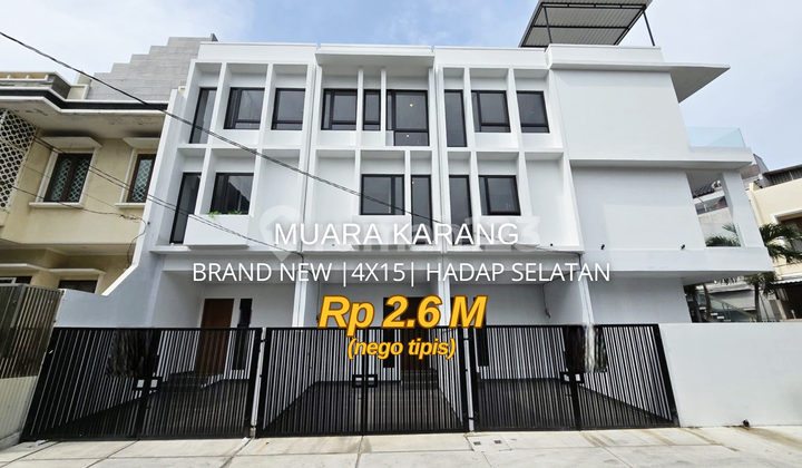 Rumah Brand New Muara Karang 4X15 Hadap Selatan Rumah Brand New Muara Karang 4X15 Hadap Selatan