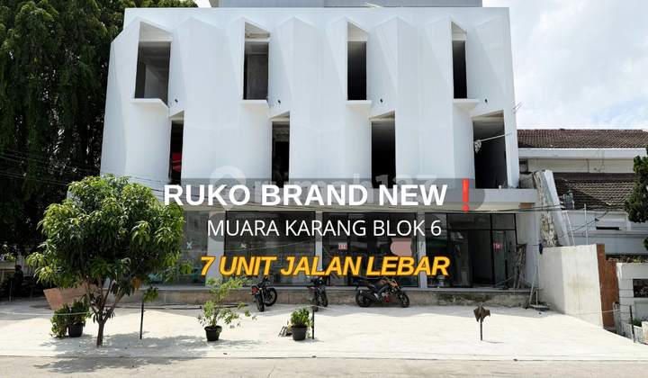 7 Unit Ruko Baru Muara Karang Jalan Lebar