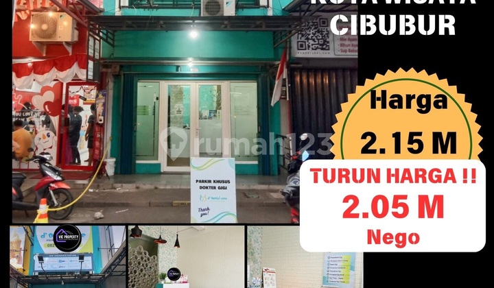 Ruko Ada Penyewa Di Area Ramai Menghubungkan Kota Wisata Dan Limus