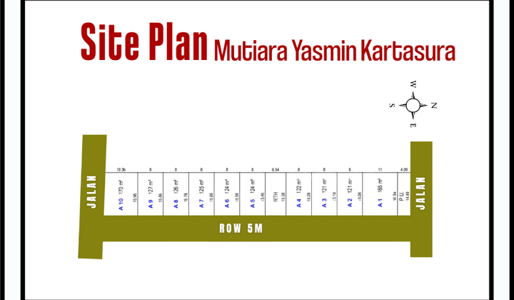Tanah 100 m2 SHM di Kartasura, Sukoharjo