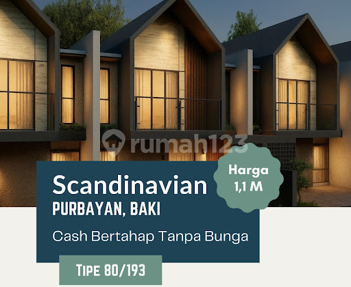 Dijual Rumah Scandinavian Harga Mulai Rp 1,1 Miliar di Purbayan, Baki Dijual Rumah Scandinavian Harga Mulai Rp 1,1 Miliar di Purbayan, Baki