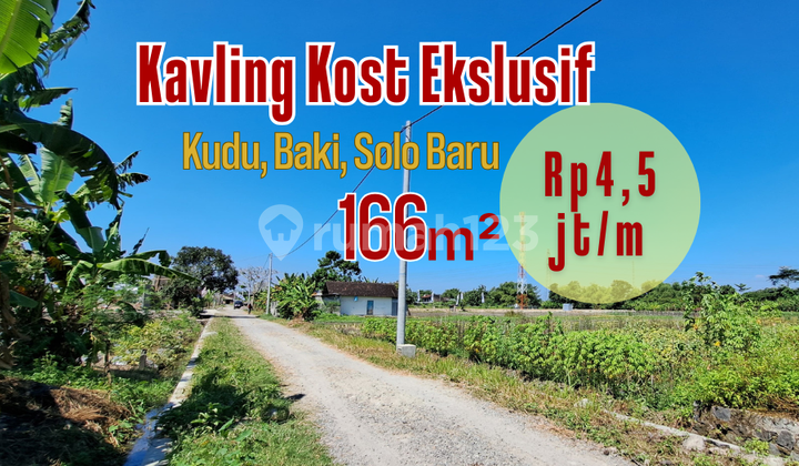 Tanah 115 m2 SHM Pekarangan di  Solo Baru