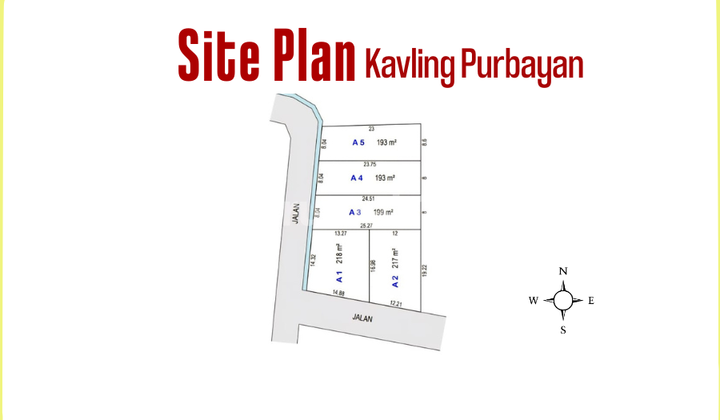 Tanah 193 m2 SHM Purbayan, Gentan, Sukoharjo