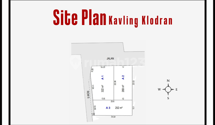 Tanah 881 m2 SHM di Klodran, Karanganyar Tanah 881 m2 SHM di Klodran, Karanganyar