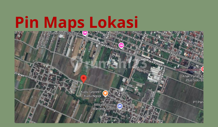 Kavling Eksklusif Kudu Soba 2, Dekat Solo Baru & Fasum Kota