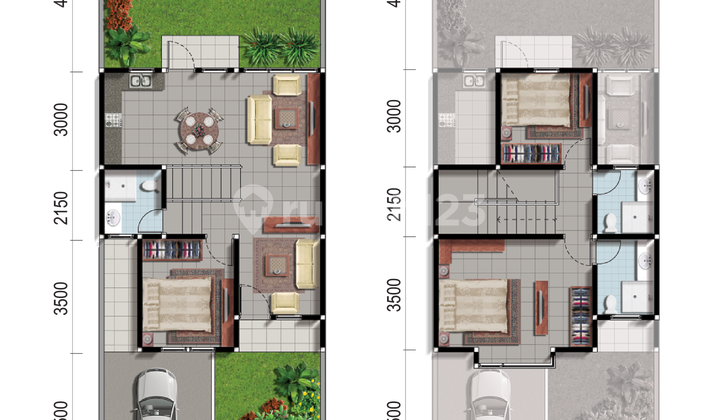 Hunian exclusive 2 lantai yang berlokasi di Pusat Batam Center 2