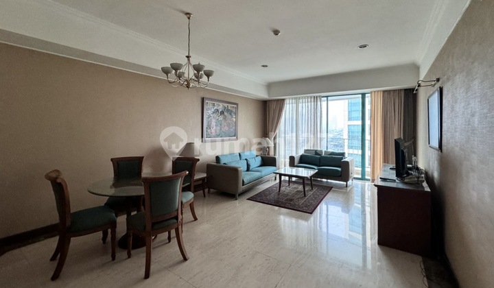 For Sale Casablanca Apartment 2 BR 6th Floor Furnished with Pool View, Near Kota Kasablanka Mall