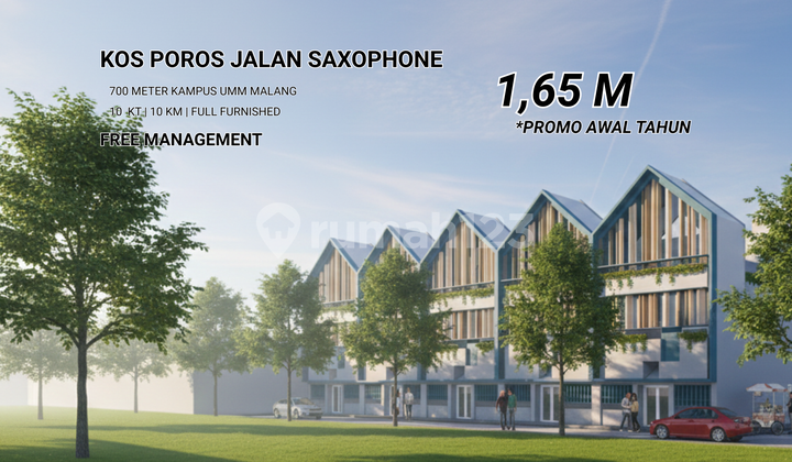 Dijual Cepat Kos Poros Jalan 700 Meter Kampus Umm Malang