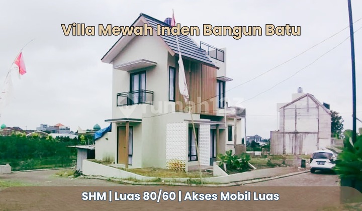 Villa Mewah Inden Bangun Kota Batu - View Kebun Bunga