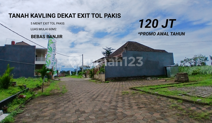 Tanah Kavling Area Pakis, Legalitas Aman, Dekat Exit Tol