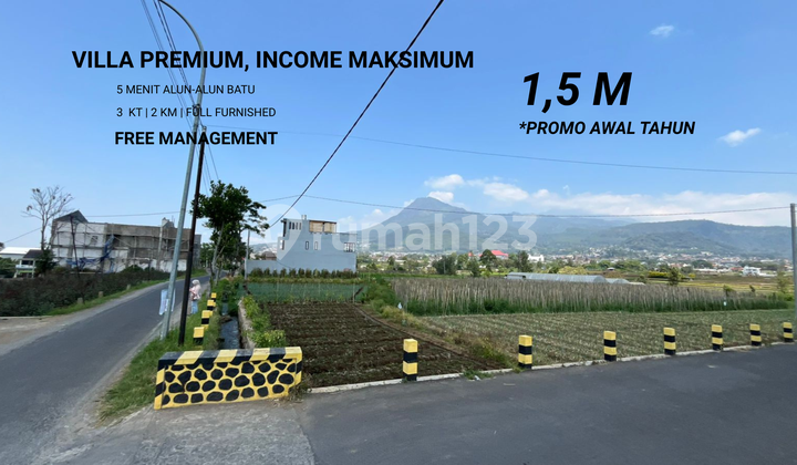 Villa Batu dengan Design Minimalis, Dekat Alun-Alun Batu