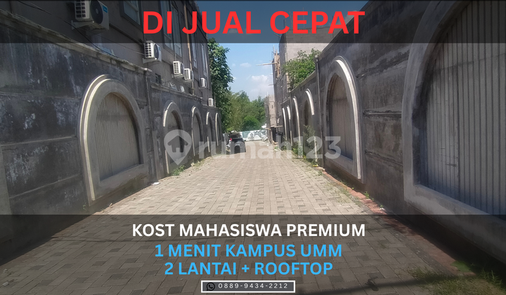 5 Minutes to Unisma Malang Campus, Full Furnished, Car Access, Intersection, Rukost for Sale 1