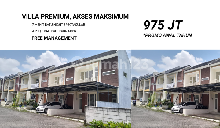 Full Furnished Villa Dekat Tempat Wisata