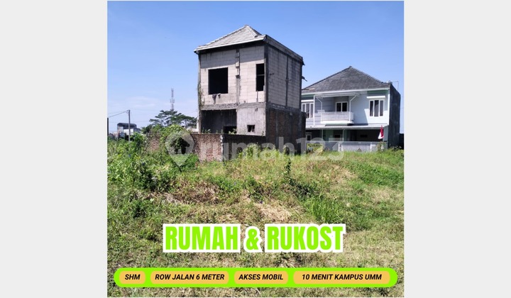 72 m2 Plot of Land in Karangploso, Malang with SHM Certificate