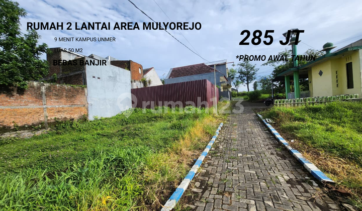 Rumah Type 36 2 Lantai Area Sukun Legalitas Aman