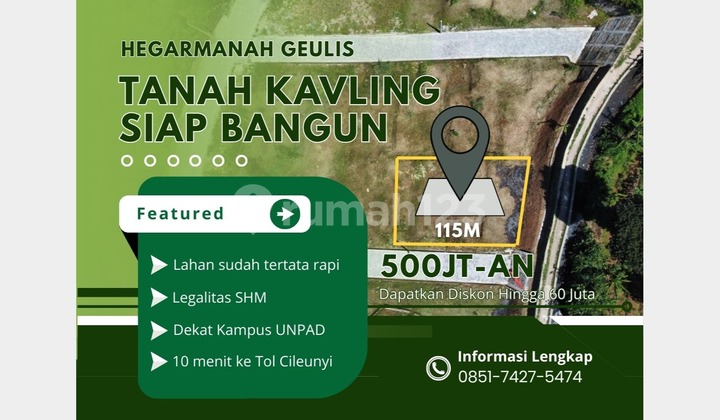 Investasi Strategis Kavling Kost 115 M² Jatinangor Dekat Unpad, Itb & Ipdn