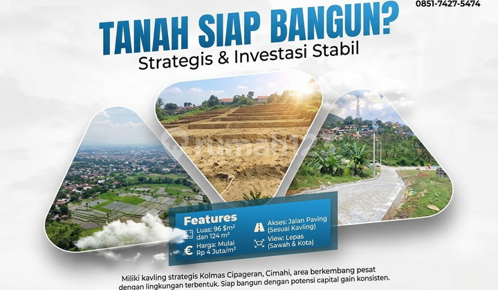 Tanah Kavling Kolmas Cimahi Cipageran SHM Siap Bangun Tanah Kavling Kolmas Cimahi Cipageran SHM Siap Bangun