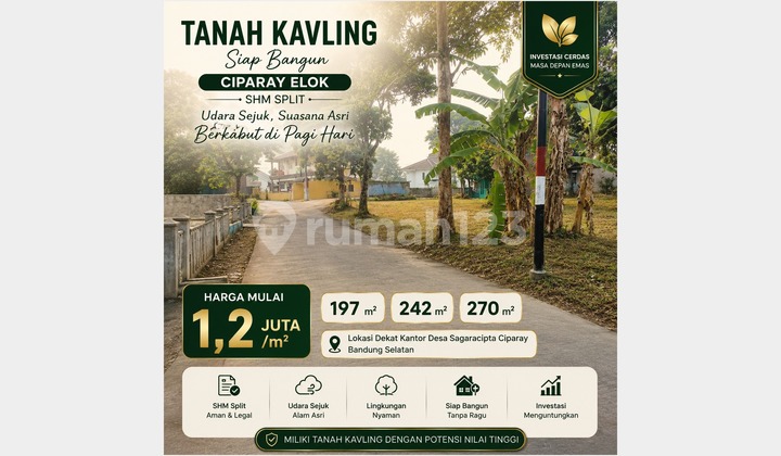 Bebas Banjir, Tanah, SHM, Dekat Fasilitas Kesehatan, di Baleendah Bebas Banjir, Tanah, SHM, Dekat Fasilitas Kesehatan, di Baleendah
