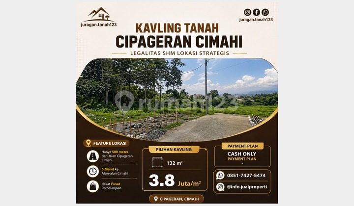 Freehold Land in Cipageran, North Cimahi, Strategic, Ready to Build, Near Toll Access Freehold Land in Cipageran, North Cimahi, Strategic, Ready to Build, Near Toll Access