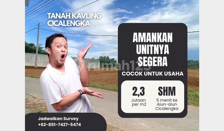 Ready-to-Build Plot in Cicalengka - 7 Minutes to the Town Square! Ready-to-Build Plot in Cicalengka - 7 Minutes to the Town Square!