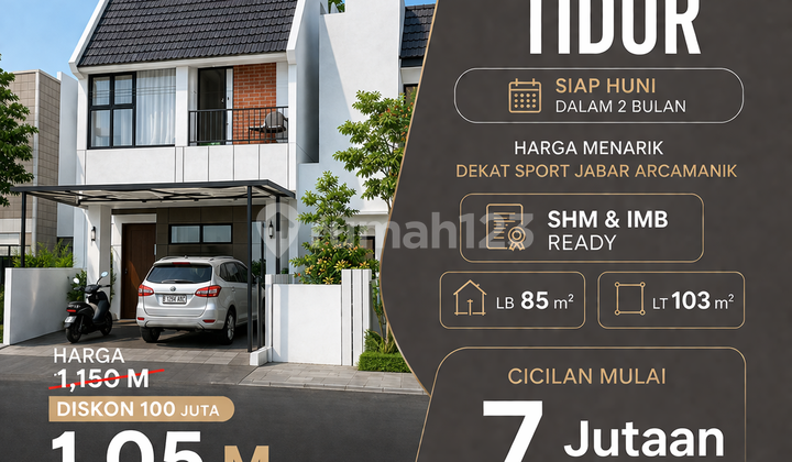 Siap Huni 2 Bulan & Diskon 100 Juta! Rumah 2 Lantai Arcamanik Kota Bandung Siap Huni 2 Bulan & Diskon 100 Juta! Rumah 2 Lantai Arcamanik Kota Bandung