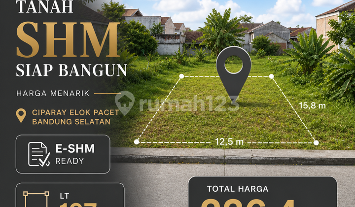 SHM Land in South Bandung Early Bird Price for Ciparay Elok Plots