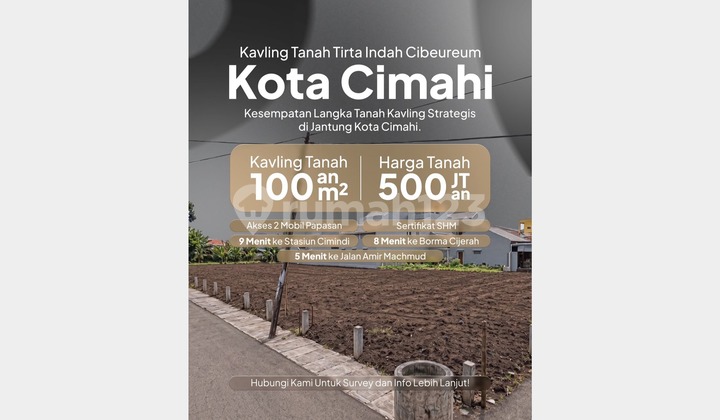 Land Plot in a Strategic Location at Kebon Kopi, Cibeureum, Cimahi