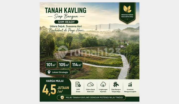 SHM Land Plot Hegarmanah Jatinangor 4.5 Million Per Meter Strategic Location SHM Land Plot Hegarmanah Jatinangor 4.5 Million Per Meter Strategic Location