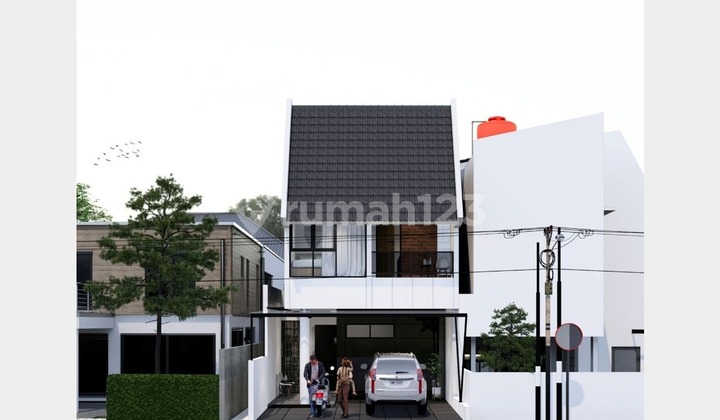 Rumah Dijual Kota Bandung 3Kt Desain Kontemporer