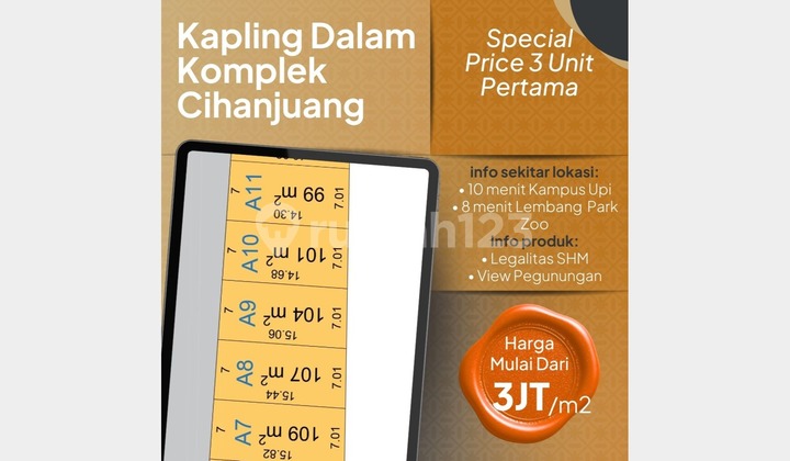 Cihanjuang Land Plot Near Tourist Area