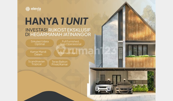 Investasi Rukost Premium - Full Furnished,Ring 1 Unpad