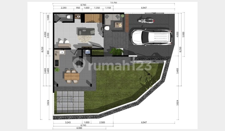 Dijual Rumah 2 Lantai 3Kt di Bandung Kota