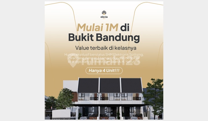 Rumah 2 Lantai Jalan Lebar di Bandung Kota