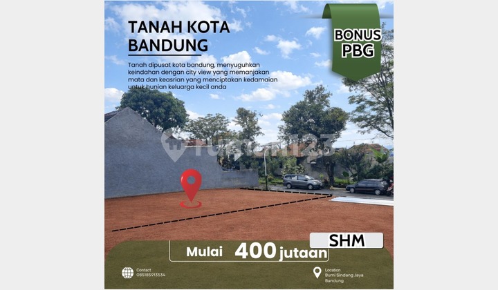 Tanah Pusat Kota Bandung, 5 Menit ke Jl. A H Nasution