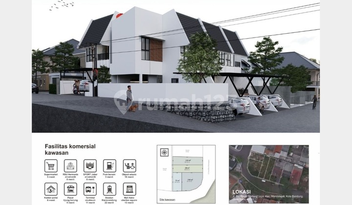 Rumah 3 Kamar Tidur Open Space SHM Split Bandung