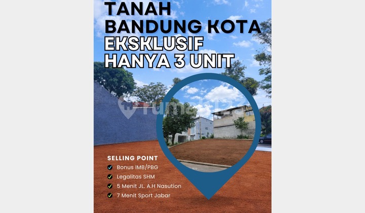 Land for Sale in Bandung City within a Complex, Bonus Building Permit (PBG)