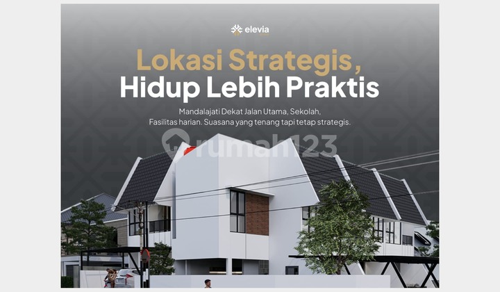 Hanya 4 Unit! Rumah Eksklusif 2 Lantai di Pusat Kota Bandung