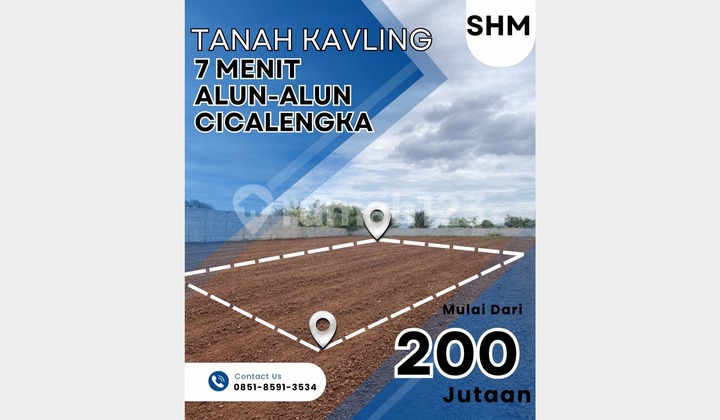 Kavling Tanah Cicalengka SHM Dekat Alun-Alun, Cocok Rumah & Investasi