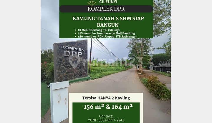 KAVLING 156 M2 & 164 M2 KOMPLEK DPR CILEUNYI KAVLING 156 M2 & 164 M2 KOMPLEK DPR CILEUNYI