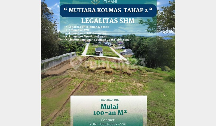 KAVLING HUNIAN RUMAH PREMIUM CIMAHI DEKAT TOL BAROS