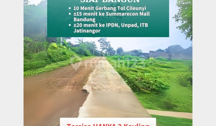 2 Kavling Eksklusif SHM Siap Huni di Cileunyi - Lokasi Prestisius