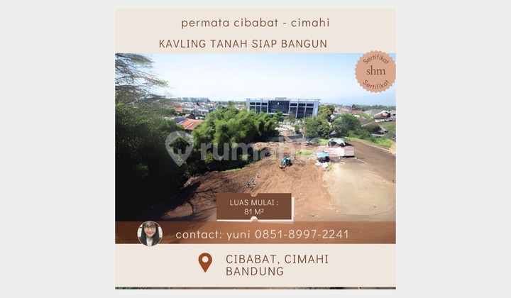 TANAH SIAP BANGUN DEKAT TOL PASTEUR CIMAHI
