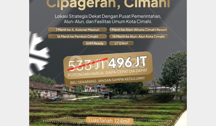 Tanah Kavling SHM Siap Bangun Cipageran Cimahi Dekat Alam Wisata Cimahi Tanah Kavling SHM Siap Bangun Cipageran Cimahi Dekat Alam Wisata Cimahi