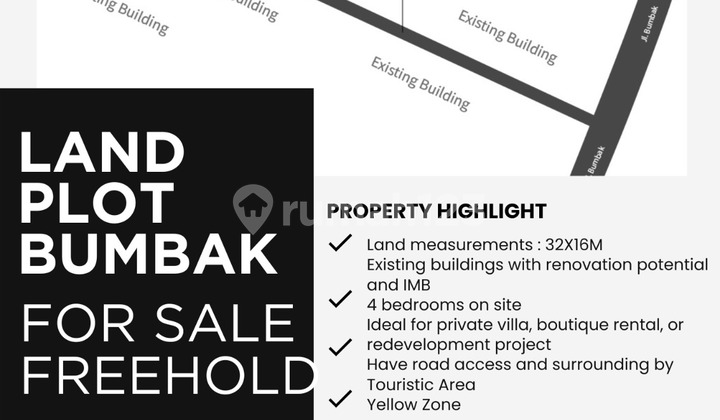 Tanah Premium 510 M² di Umalas - Lokasi Super Strategis, SHM