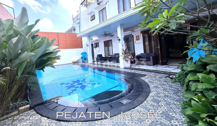 Rumah Lux Plus Private Pool, Prime Area Pejaten, Jaksel - SHM