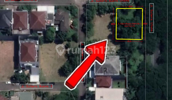 Dijual Kavling Tanah Di Sutera Buana Alam Sutera Tanah di Cluster Sutera Buana Alam Sutera, Jl. Sutera Utama, Pakulonan, Serpong Utara, Kota Tangerang Selatan, Banten, Indonesia, 15325, Alam Sutera